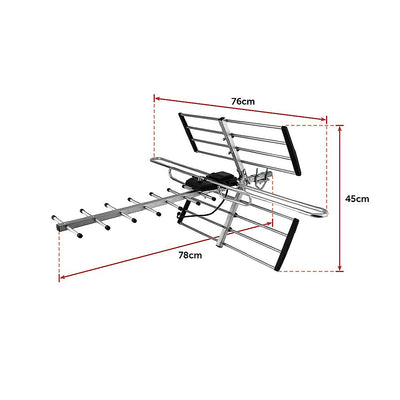 Digital TV Outdoor Antenna Aerial UHF VHF FM AUSTRALIAN Signal Amplifier Booster