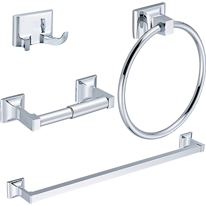 4 Piece Towel Bar Set Bath Accessories Bathroom Hardware