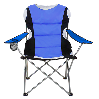 2x Folding Camping Arm Chairs Portable Outdoor Garden Fishing Tourer