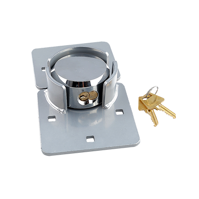 Van Door Lock With Brackets - Heavy Duty Security Vehicle Hasp Padlock