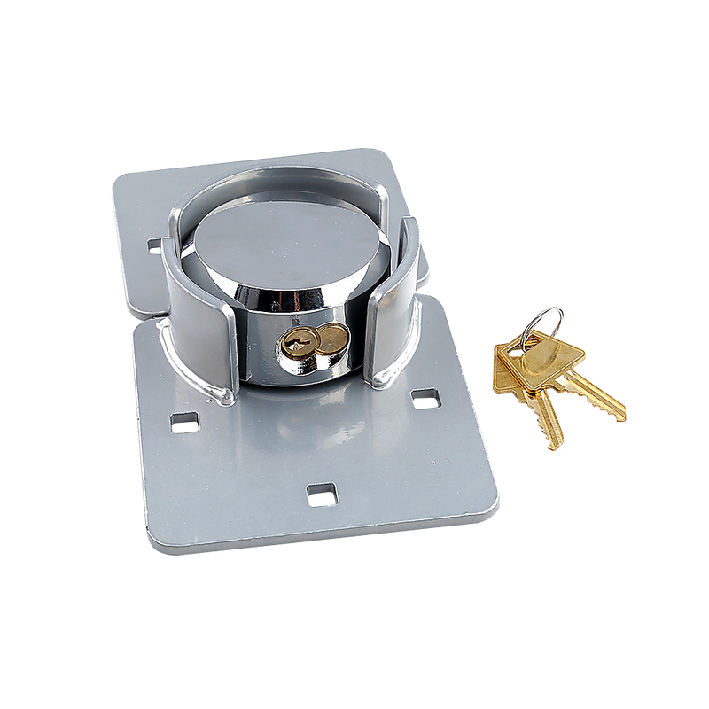 Van Door Lock With Brackets - Heavy Duty Security Vehicle Hasp Padlock