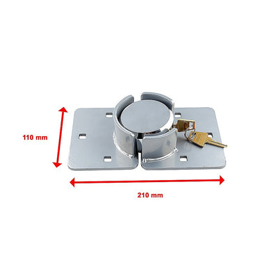 Van Door Lock With Brackets - Heavy Duty Security Vehicle Hasp Padlock