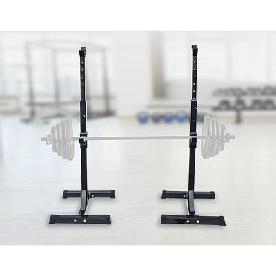 Pair of Adjustable Squat Rack Sturdy Steel Barbell Bench Press Stands GYM/HOME