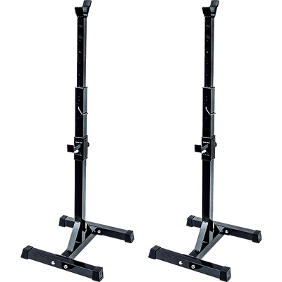 Pair of Adjustable Squat Rack Sturdy Steel Barbell Bench Press Stands GYM/HOME