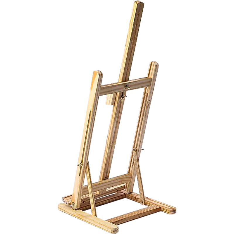 Tabletop Easel Wood Studio H-Frame Artist Art Display Painting Shop Tripod Stand Wedding