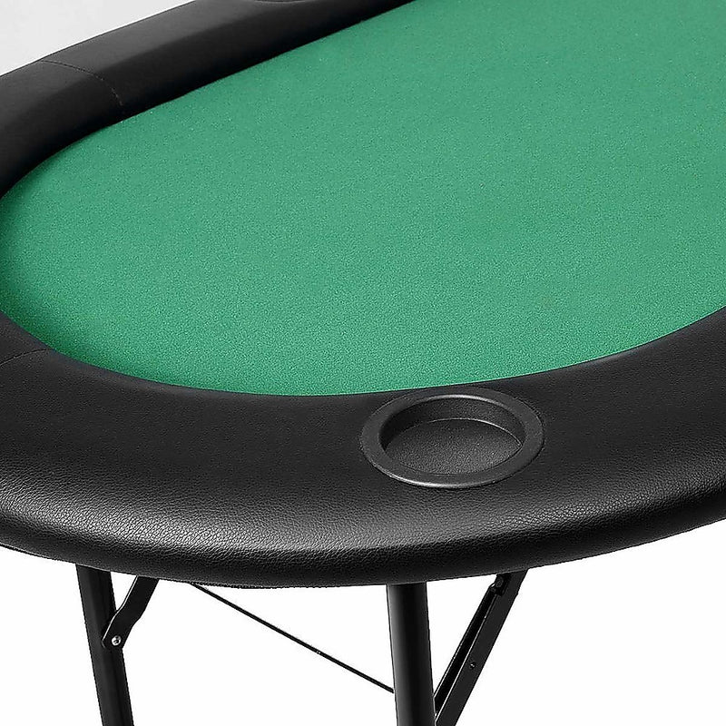 185cm 8 Player Folding Poker Blackjack Table with Cup Holder