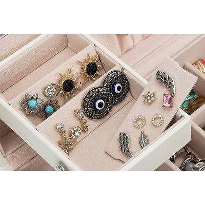 Jewellery Storage Box Girls Rings Necklaces Display Organiser Storage Case