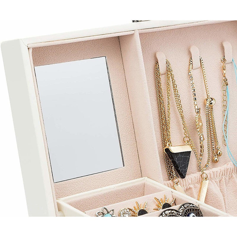 Jewellery Storage Box Girls Rings Necklaces Display Organiser Storage Case