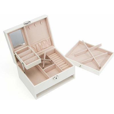 Jewellery Storage Box Girls Rings Necklaces Display Organiser Storage Case