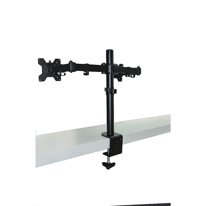 Dual LCD Monitor Desk Mount Stand Adjustable Fits 2 Screens Up To 27"