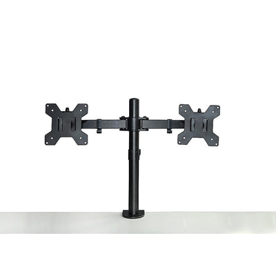 Dual LCD Monitor Desk Mount Stand Adjustable Fits 2 Screens Up To 27"