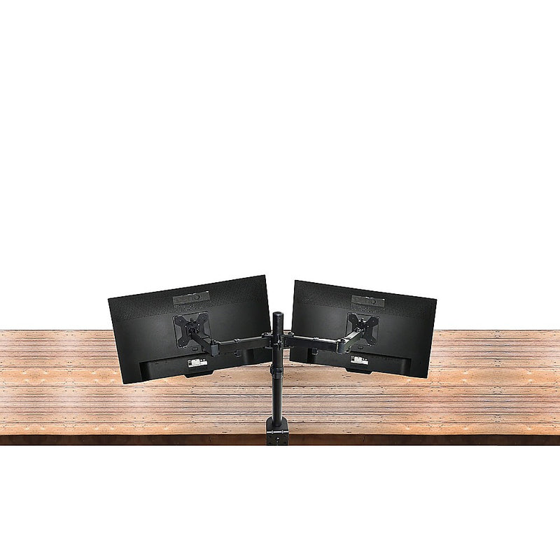 Dual LCD Monitor Desk Mount Stand Adjustable Fits 2 Screens Up To 27"