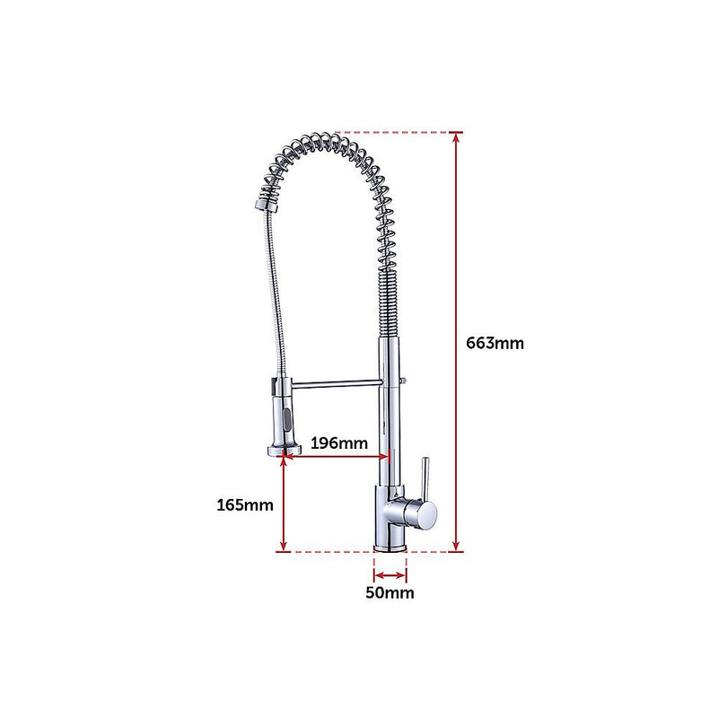 Basin Mixer Pull-Out Kitchen Tap Faucet Laundry Sink