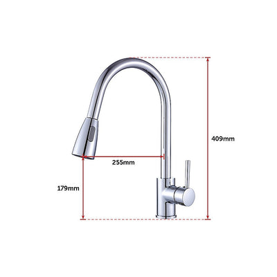 Basin Mixer Pull-Down Tap Faucet -Kitchen Laundry Bathroom Sink