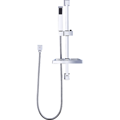 Hand Held Shower Rail Soap Dish Bathroom Set