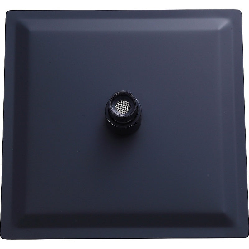 200mm Shower Head Square 304SS Electroplated Matte Black Finish