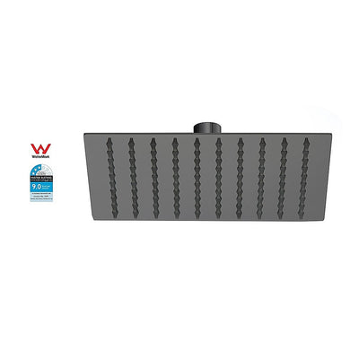 200mm Shower Head Square 304SS Electroplated Matte Black Finish
