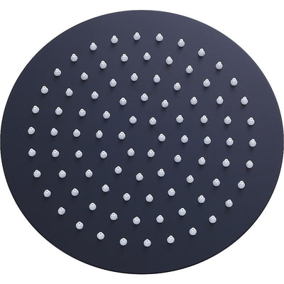 200mm Shower Head Round 304SS Electroplated Matte Black Finish