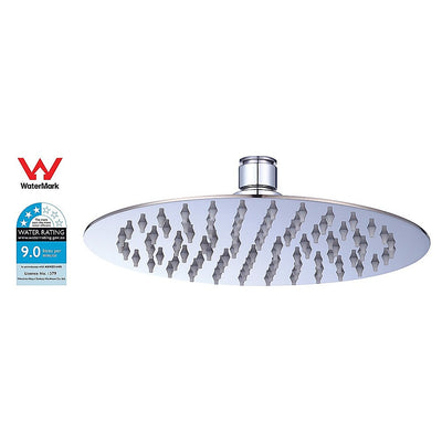200mm Shower Head Round 304SS Polished Chrome Finish