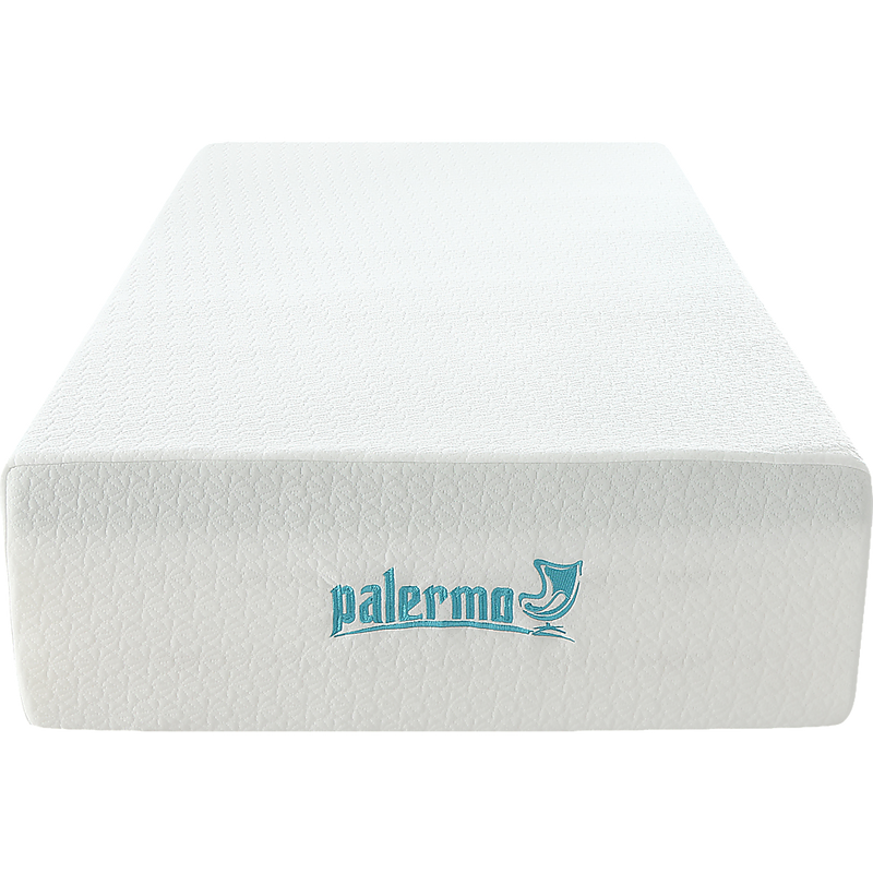 Palermo Single Mattress 30cm Memory Foam Green Tea Infused CertiPUR Approved