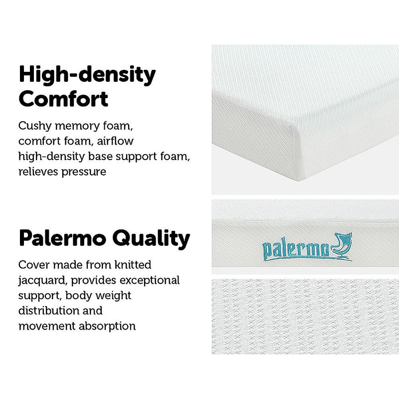 Palermo Queen Mattress Memory Foam Green Tea Infused CertiPUR Approved