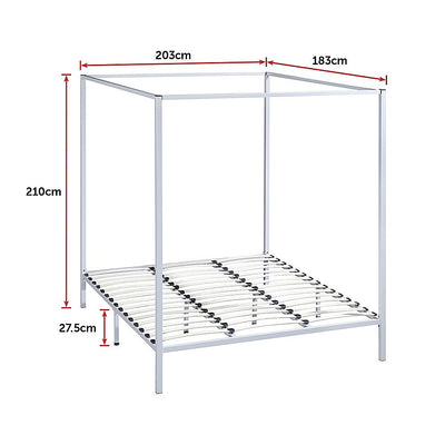 4 Four Poster King Bed Frame