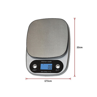 0.1g High Precision Kitchen Scale Rechargable Food Scale Digital 3KG