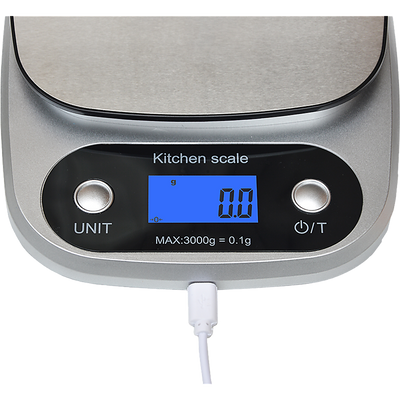 0.1g High Precision Kitchen Scale Rechargable Food Scale Digital 3KG