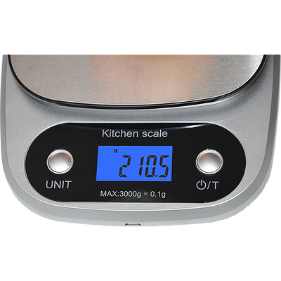 0.1g High Precision Kitchen Scale Rechargable Food Scale Digital 3KG