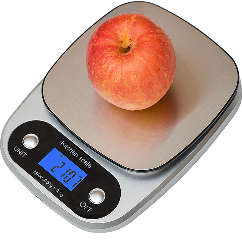 0.1g High Precision Kitchen Scale Rechargable Food Scale Digital 3KG