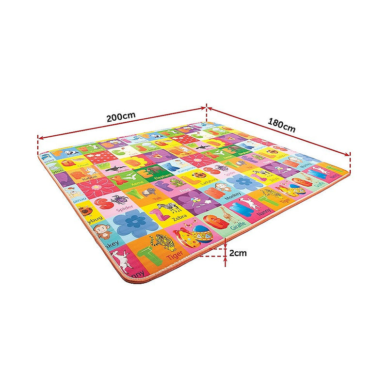 Baby Kids Play Mat Floor Rug 200x180x2CM Nontoxic Picnic Cushion Crawling