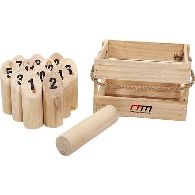 Number Toss Wooden Set Outdoor Games with Carry Case