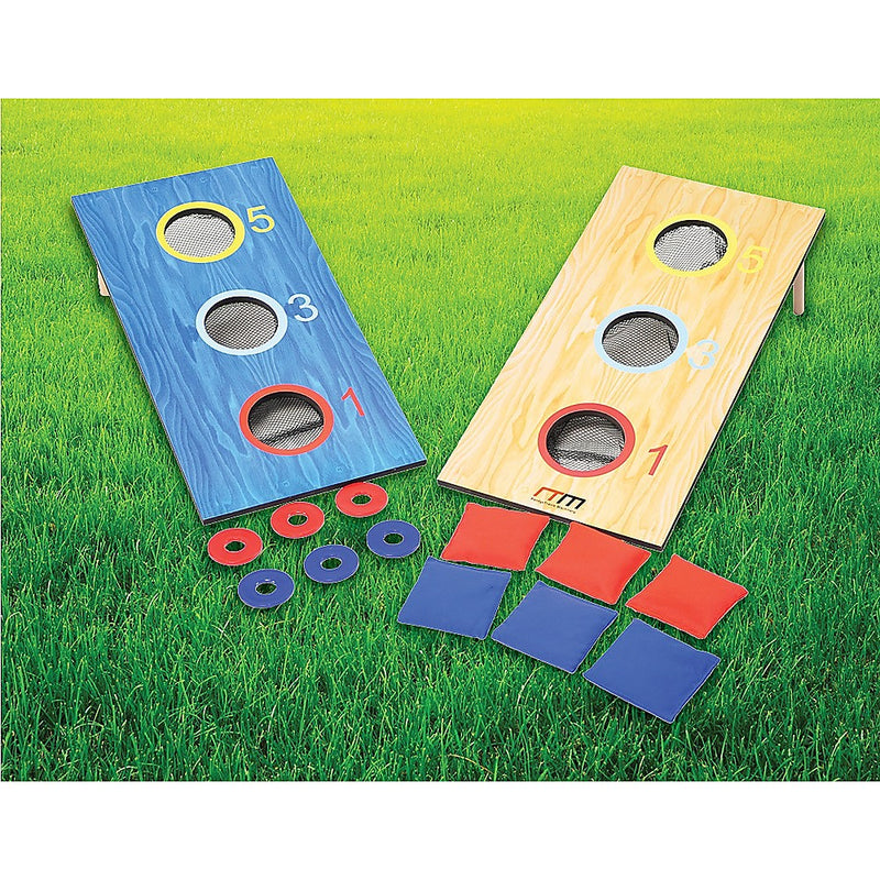 2-in-1 Three-Hole Bags and Washer Toss Combo Cornhole Portable Outdoor Games