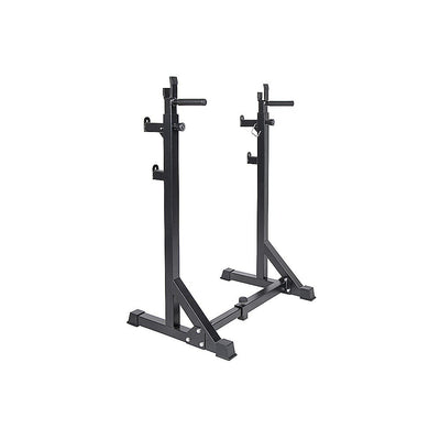 Commercial Squat Rack Adjustable Pair Fitness Exercise Weight Lifting Gym Barbell Stand