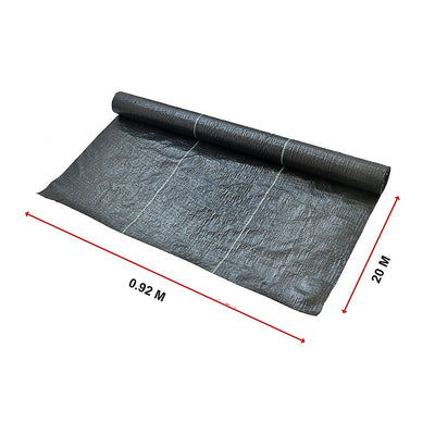 Heavy Duty Weed Control PP Woven Fabric Weed Mat Gardening Plant 0.92m x 20m