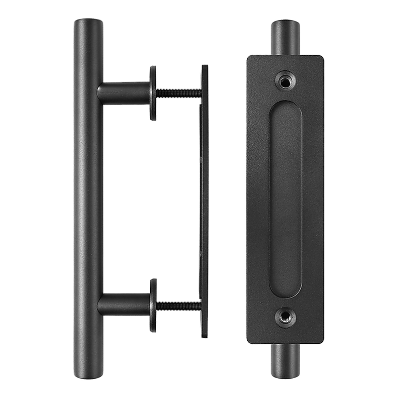 Carbon Steel Door Handle & Flush Pull Wood Door Gate Hardware 12"