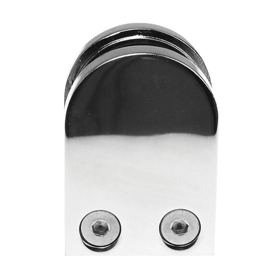 Chrome Bracket for Glass Balustrade Panels - Set of 2