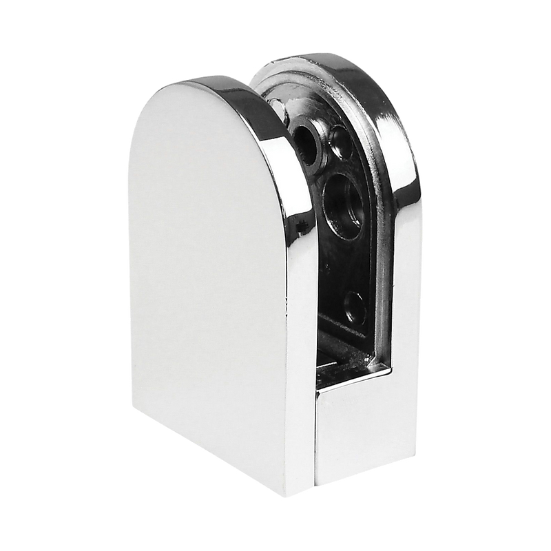 Chrome Bracket for Glass Balustrade Panels - Set of 2
