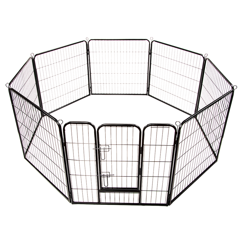 8 Panel Heavy Duty Pet Dog Playpen Puppy Exercise Fence Enclosure Cage