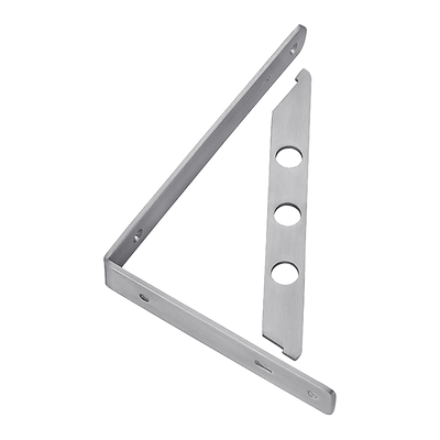 L Bracket Heavy Duty Stainless Steel Solid Shelf Support Corner Brace 2-Pack