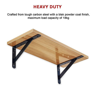 Heavy Duty Shelf Bracket, 20cm x 16cm 10-Pack