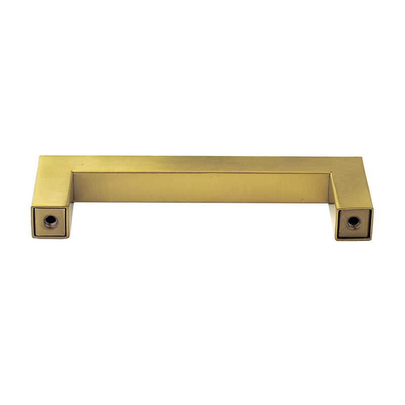 15x Brushed Brass Drawer Pulls Kitchen Cabinet Handles - Gold Finish 96mm