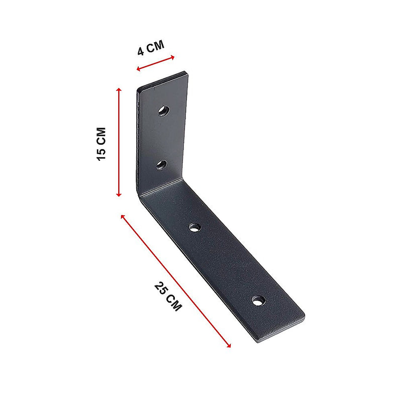 Heavy Duty Shelf Bracket, 15cm x 25cm 4-Pack