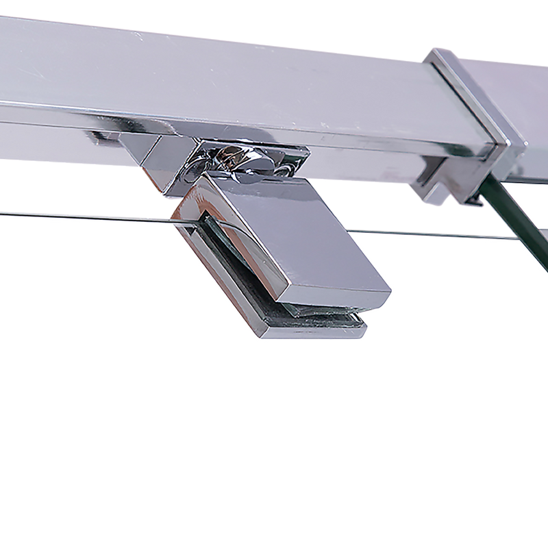 Adjustable Semi Frameless Shower Screen (114~122) x 195cm Australian Safety Glass