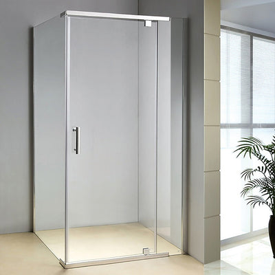 Shower Screen 1200x700x1900mm Framed Safety Glass Pivot Door By Della Francesca