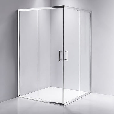 1200 x 1000mm Sliding Door Nano Safety Glass Shower Screen By Della Francesca