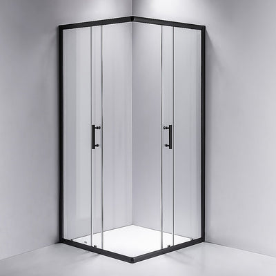 800 x 800mm Sliding Door Nano Safety Glass Shower Screen By Della Francesca