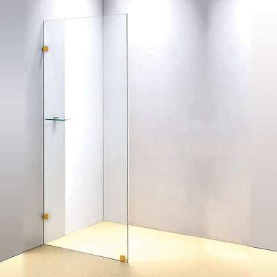 900 x 2100mm Frameless 10mm Safety Glass Shower Screen