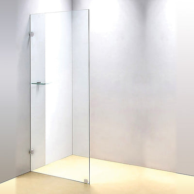 700 x 2100mm Frameless 10mm Safety Glass Shower Screen