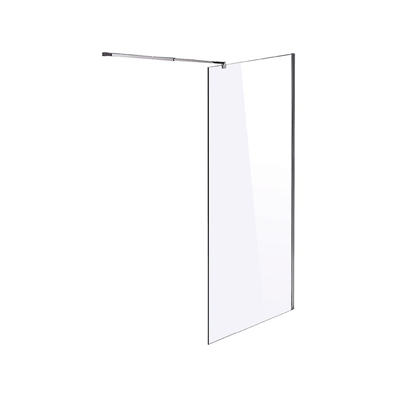 1000 x 2100mm Frameless 10mm Safety Glass Shower Screen